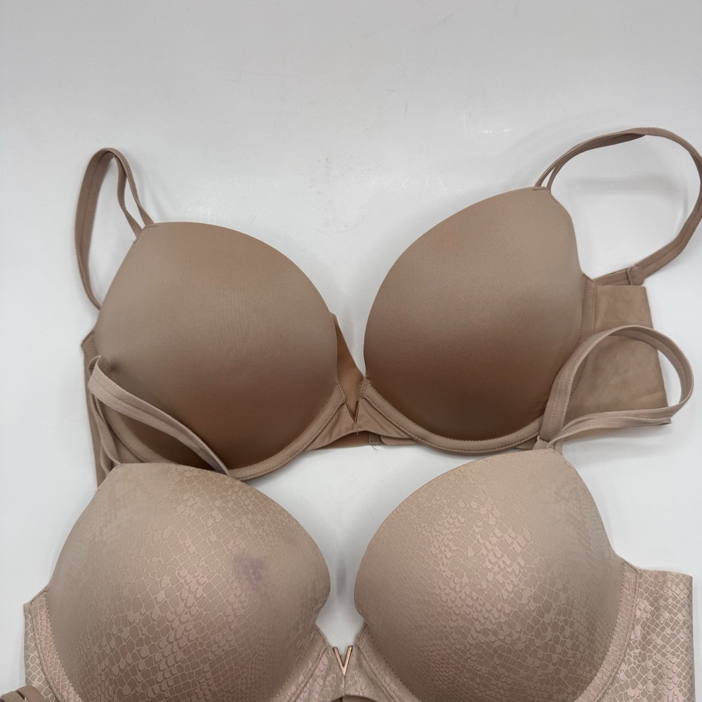 Victoria's Secret Sexy Illusions Push Up BRA 36C Nude Oil Snake & Solid 387004 - Picture 2 of 11